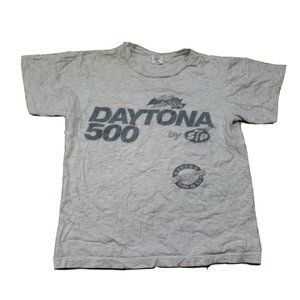 Vintage Daytona 500 STP Texturized Graphic T Shirt Single Stitch USA Made Nascar